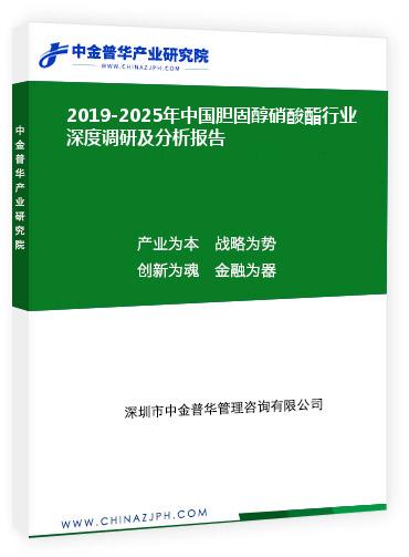 2019-2025年中國膽固醇硝酸酯行業(yè)深度調研及分析報告