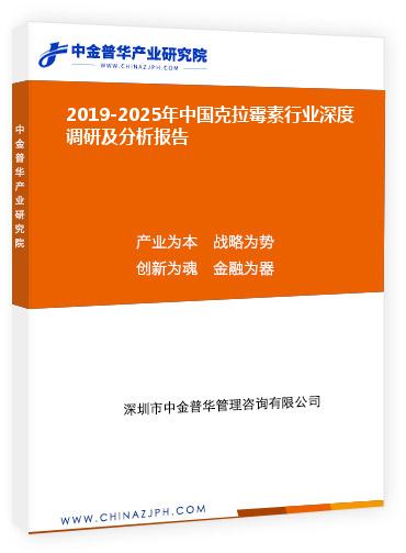 2019-2025年中國克拉霉素行業(yè)深度調(diào)研及分析報(bào)告
