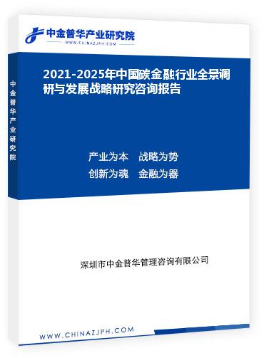 2021-2025年中國碳金融行業(yè)全景調(diào)研與發(fā)展戰(zhàn)略研究咨詢報(bào)告