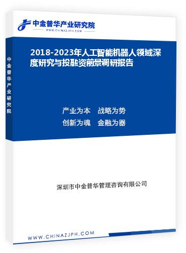 2018-2023年人工智能機器人領域深度研究與投融資前景調(diào)研報告